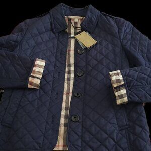 Burberry Brit Navy Blue Quilted Women Jacket M